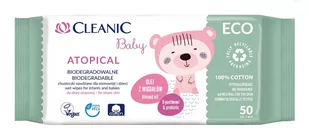 Cleanic Harper Hygienics Baby ECO Atopical nawilżane chusteczki dla niemowląt i dzieci 50 sztuk 7082921 - Chusteczki nawilżane - miniaturka - grafika 1