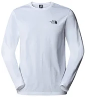 Bluzy męskie - Bluza The North Face M L/S Simple Dome Tee męska : Kolor - Biały, Rozmiar - M - miniaturka - grafika 1