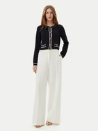 Swetry damskie - ARTIGLI Kardigan ACMA001909 Czarny Regular Fit - miniaturka - grafika 1