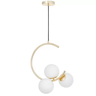 NOWOCZESNA LAMPA WISZĄCA ZŁOTA BONIO W3 - Lampy sufitowe - miniaturka - grafika 1