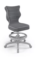 Fotele i krzesła biurowe - Krzesło młodzieżowe, Entelo, Petit szary, Jasmine 33, rozmiar 5 WK+P - miniaturka - grafika 1