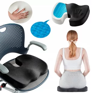 PODUSZKA ORTOPEDYCZNA PROFILOWANA ŻEL CHŁODZĄCY - Poduszki na krzesła - miniaturka - grafika 1