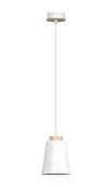 Lampy sufitowe - Emibig Bolero lampa wisząca 1-punktowa biała 443/1 - miniaturka - grafika 1