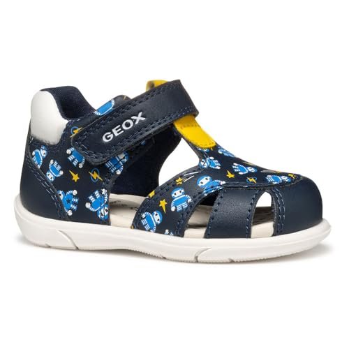 Geox Sandały chłopięce B Zapito Boy, Navy Ochre, 19 EU