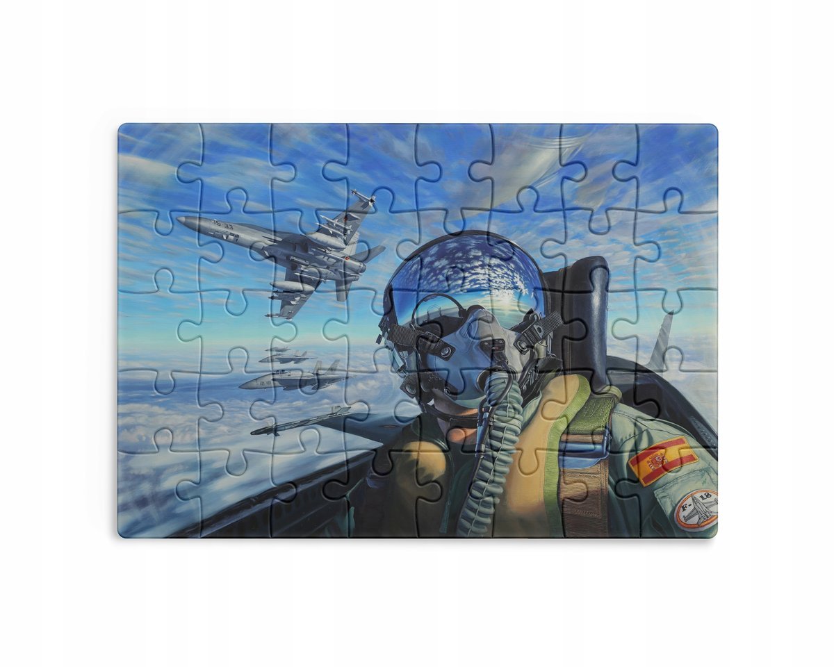 Puzzle 30/70/96/110 Elementów Sublimacja Eko Pudełko Samoloty Różne Wzory