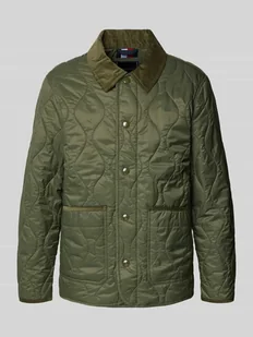 Kurtka pikowana o kroju regular fit ze sztruksowym kołnierzem - Kurtki męskie - miniaturka - grafika 1