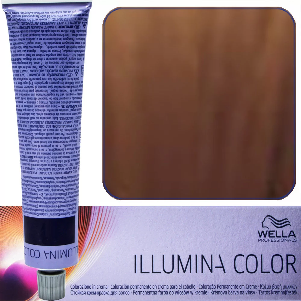 Wella Illumina Color Farba do włosów 7/35 Średni blond złoto-mahoniowy 60 ml