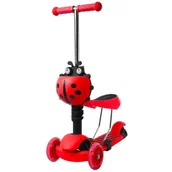 Hulajnogi - INDIANA Hulajnoga D1 3w1 Czerwony D1/R 3W1 - miniaturka - grafika 1