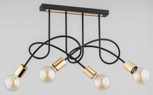 Tango lampa sufitowa 4-punktowa czarna/złota 63155 - Lampy sufitowe - miniaturka - grafika 1