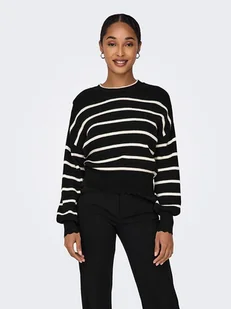 ONLY Sweter w kolorze czarno-białym - Swetry damskie - miniaturka - grafika 1