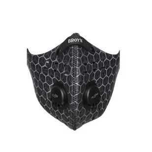 Maska Broyx Delta Hex Silver Antysmogowa Rozmiar L - Maseczki antysmogowe - miniaturka - grafika 1