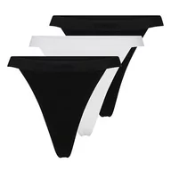 Majtki damskie - BOSS Stringi damskie Triplet Pure, Open White121, L - miniaturka - grafika 1