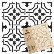 Szablony malarskie - Nakleo szablon malarski // płytki - kafelki // AMADORA - 15x15cm - miniaturka - grafika 1