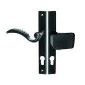 Klamki - Kuchinox Klamko-uchwyt Baron 90 mm na wkładkę prawy czarny - miniaturka - grafika 1