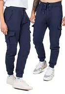 Swetry męskie - Blackskies Oversize Heavyweight Sweatpant | Streetwear luksusowy sweter męski damski spodnie do biegania jogger relaksacyjny, granatowy, 54 - miniaturka - grafika 1
