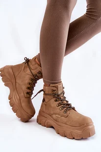 BOTKI damskie BIG STAR buty TRAPERY KK274366 36 - Buty trekkingowe damskie - miniaturka - grafika 1