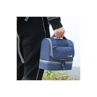 Kosmetyczki, organizery i kuferki - Kosmetyczka wodoodporna rozkładana 2 poziomowa 25x21x11,5cm KS103WZ2 - miniaturka - grafika 1