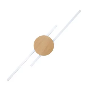 JAVA WHITE WOOD KINKIET 2 PŁ - Lampy ścienne - miniaturka - grafika 1