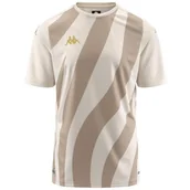 Koszulki męskie - Kappa Player Gaboupre Wygodna i stylowa koszulka techniczna, kolor szary biały kap i szara rozgrzewka, rozmiar 2XL - miniaturka - grafika 1