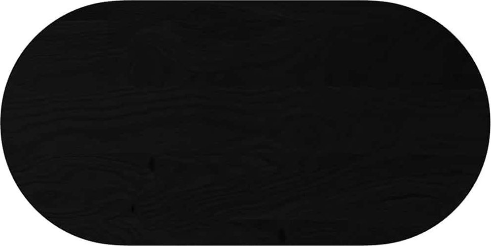 vidaXL Blat do stołu, brązowy, 120x60x2 cm, lite drewno dębowe, owalny