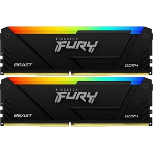 Kingston FURY Beast RGB Biała 32GB [2x16GB 3600MHz DDR4 CL17 DIMM] - Pamięci RAM - miniaturka - grafika 2