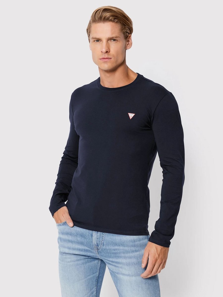 t-shirt uomo guess m2yi28 j1311/4 core g7v2 smart blue