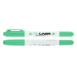 Zakreślacz Dwustronny Pastelowy Zielony  Flexliner, Flexoffice - Zakreślacze - miniaturka - grafika 1