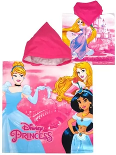 Ponczo kąpielowe z kapturem ręcznik Ksiezniczki Disney Microfibra - Okrycia kąpielowe dla dzieci - miniaturka - grafika 1
