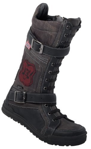 Rebella Kozaki dziewczęce 560164, czarny - czarny kamień - 33 EU