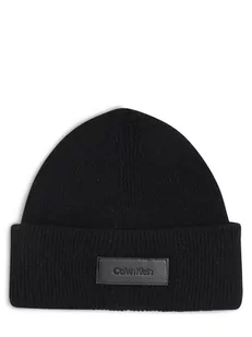 Calvin Klein - Czapka męska, czarny - Czapki męskie - miniaturka - grafika 1
