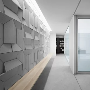 60x60 cm VT - PB26 (KS kość słoniowa) Ori - panel dekor 3D beton architektoniczny B - Elewacje - miniaturka - grafika 1
