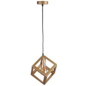 Lampy sufitowe - Polux Nowoczesna LAMPA wisząca SWEDEN 318688 metalowa kostka cube do salonu złota 318688 - miniaturka - grafika 1
