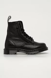 Botki damskie - Dr. Martens Workery skórzane Pascal W/Zips - grafika 1