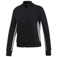 Bluzy damskie - adidas Must Haves 3 Stripes Track Jacket DX7971 damska bluza czarna - miniaturka - grafika 1