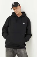 Bluzy męskie - Dickies bluza męska kolor czarny z kapturem gładka - miniaturka - grafika 1