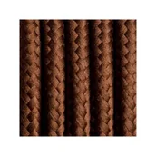 Przewody elektryczne - Brązowy kabel w oplocie poliestrowym 13 brazylijska kawa dwużyłowy 2x0.75 Kolorowe Kable - miniaturka - grafika 1