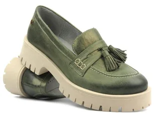 Półbuty, loafersy damskie MACIEJKA 5497S-09, zielone - Maciejka - Mokasyny damskie - miniaturka - grafika 1