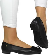 Baleriny - Baleriny Wygodne Maciejka P6800-01 00 Czarne Skóra Naturalna - MACIEJKA - miniaturka - grafika 1