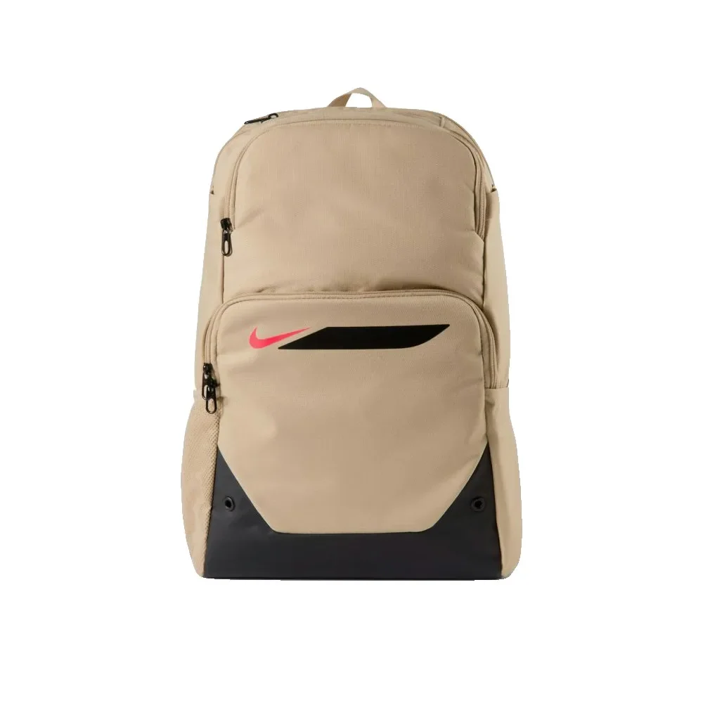 Plecak Nike Academy Team kolor Linen/Black/Bright Crimson nowoczesny design, funkcjonalność