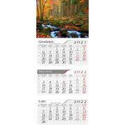 Kalendarze - Crux Kalendarz trójdzielny 2022 POTOK /GM-203-T11-BIAŁY/ CRU234 - miniaturka - grafika 1