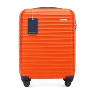 Walizki - Mała walizka z ABS - u i identyfikator z logo WITTCHEN pomarańczowa - miniaturka - grafika 1