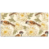 Podkładki na biurko - Ochronna podkładka na biurko Złote ptaki 120x60 cm, Dywanomat - miniaturka - grafika 1