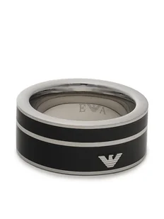Emporio Armani Pierścionek EGS2032040 Czarny - Sygnety - miniaturka - grafika 1