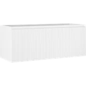 Szafki łazienkowe - Mexen Rivel szafka łazienkowa podumywalkowa 120 cm, 1 szuflada, ryflowana , biała mat - 91A20-12047-1-BF01 - miniaturka - grafika 1