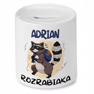Skarbonka 330 ml Dla Adriana Syna Dziecka z Nadrukiem ze Zdjęciem - Skarbonki - miniaturka - grafika 1