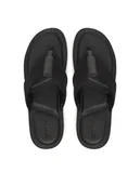 Klapki i japonki męskie - Calvin Klein Japonki Toepost Cv Logo HM0HM01745 Czarny - miniaturka - grafika 1