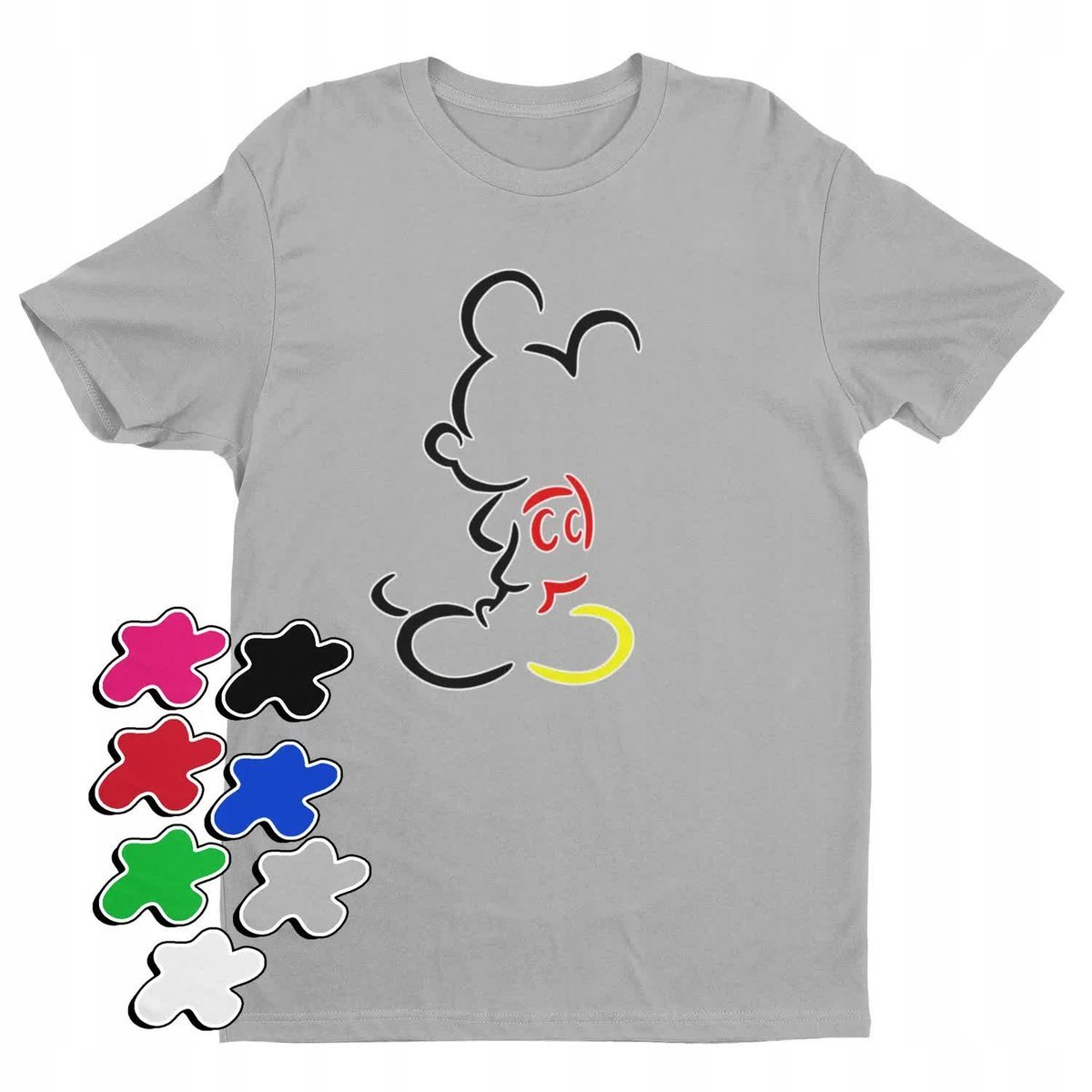 Koszulka T-Shirt Dziecięca Z Nadrukiem Myszka Miki Minnie Różne -L 146-152