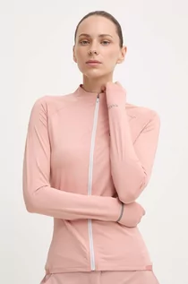 Bluzy damskie - Jack Wolfskin bluza rowerowa Gravex kolor różowy gładka - grafika 1