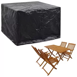 vidaXL Pokrowiec na meble ogrodowe, 8 oczek, 122x112x98 cm - Pokrowce na meble ogrodowe - miniaturka - grafika 1