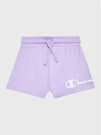 Spodenki damskie - Champion Szorty sportowe 404310 Fioletowy Regular Fit - miniaturka - grafika 1